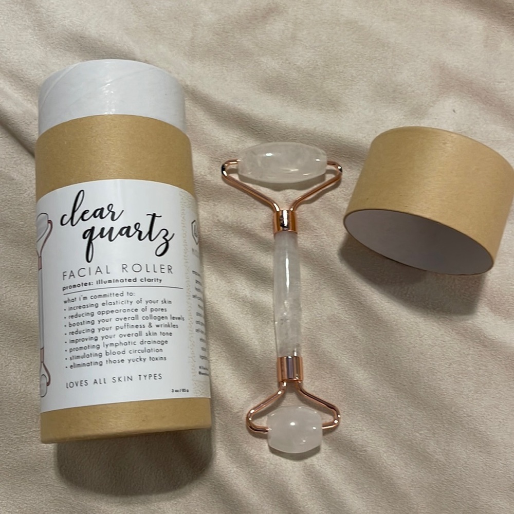 Clear Quartz Facial Roller